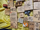 Rubber Stamp Collection Lot Of 70 Assorted Themes