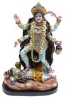 Resin Maa Kali Idol Figurine Statue For Home Office Temple Decor Multicolor 15  