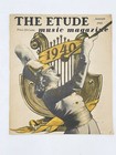 Vintage 1940 The Etude Sheet Music Magazine Lot 11 Song Piano Articles Graphics