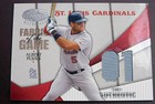 1 20 2004 Leaf Albert Pujols Game Worn 2001 Rookie Year Game Used Jersey Card