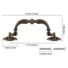 Bronze Vintage Drawer Pulls Handles Antique Cabinet Handles Table Drawer Handles