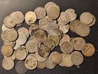 Lot Of 64 Three Cent Silver Trimes 3c Collection Of Cull Type Coins  78926