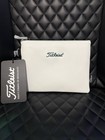 Titleist Pinehurst No 2 Valuables Pouch White Leather Nwt