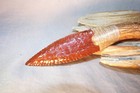 Small Red Obsidian Paleo Knife Flint Knapping Coa Deer Antler Handle