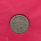 Mauritius 1951 One Rupee  Coin  King George Vi
