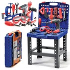 76-pc Kids Tool Set - Electronic Play Drill   Workbench - Stem Educational Toy F