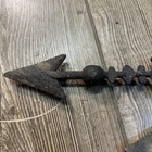 Antique Lot  2  Weathervane Lightning Rod Parts Arrows Brass Cast Iron