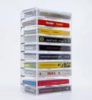 New We Are Rewind 10 Cassette Tape Storage Rack Rack-001 Transparent