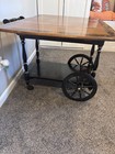 Vintage 1970   s Ethan Allen Hitchcock Drop Leaf Tea serving Cart