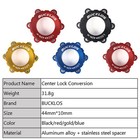 Bucklos Disc Brake Centerlock Adapter Ring For Bike Rotor Centerlock To 6 Bolts