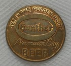 Gunther Brewing Company Baltimore Maryland Good Luck From Gunther Token