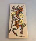 Hummingbird Tile By Leone Kuhne Southwestern Art Pottery Vintage Earthtones Art