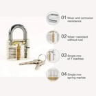 Lockpicking Practice Set   15 Pcs Stainless Steel Tools With Transparent Training