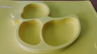 Matcone Silicone Divided Toddler Plate Built In Placemat Yellow Duck No Slip
