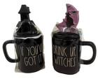 Set Of 2 Rae Dunn Collection By Magenta Haunt It   Drink Up Witches Mugs