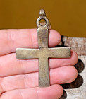 Rare Antique Ethiopian Orthodox Coptic Christian Cross Silver Pendant  Ethiopia