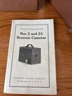 Vintage Rare Eastman Kodak Brownie No  2 Model F Box Camera With Case  