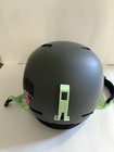 Giro Snow Sport Helmet Large 59-62 5cm Mips Matte Black Green Strap Adult Box