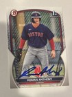 Roman Anthony Red Sox Baseball Signed Autographed 2023 1st Bowman Card Full Sig