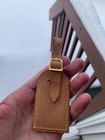Authentic Louis Vuitton Leather Luggage Tag  