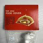 Vintage Fold Away Food Covers - Set Of 2 - Nos - Food Tent - Lace Edge