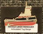 Nicole Leigh Reinauer Articulated Tug Barge Lapel Pin   Tie Bar - Tugboat