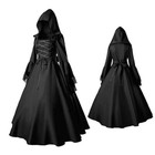 Women s Vintage Celtic Long Sleeve Medieval Dress  Renaissance Gothic Cosplay 