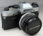 Vintage Olympus Om-10 Slr Film Camera Zuiko Mc Auto-s F 1 8 50mm Lens Om-system