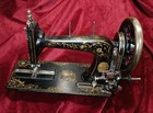 Antique Husqvarna Freja Sewing Machine Rare Needle Shuttle Works Mother Of Pearl