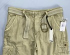 Jeans By Buffalo Belted 8-pocket Lightweight Cotton Canvas Cargo Shorts  31  Nwt
