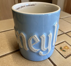 Disneyland Est  1955 Vintage Disney Blue Ceramic Mug To All That Come   Welcome