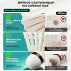 Goose Feather Badminton Birdies 6 12 Pack  Badminton Shuttlecocks