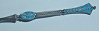 Antique Mh Marcus Hammer 930s Fine Silver Blue Cloisonn   Enamel  demitasse Spoon
