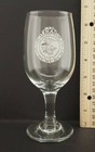  Vintage Fbi National Academy  na  White Emblem Classic Stemmed Wine Glass F36