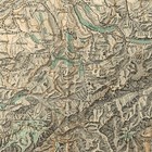 Switzerland  Map 1882  Original  Map Suisse The Alps  Zurich Bern Davos Zermat