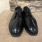Vintage Freeman Free-flex Mens 12 Leather Oxford Black Shoes Usa