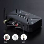 Bluetooth 5 0 Transmitter Receiver Audio Adapter Long Range For Tv Home Stereo