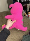 Vintage Dakin Barney Dinosaur Plush Stuffed Animal Purple Green Lyons 1992 13   