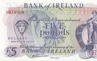 1980 Bank Of Ireland  belfast  5 Pounds   5   sig  Harrison    u     Gem Unc   