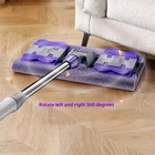 Large Stainless Steel Flat Mop With 2reusable Pads Bedroom Kitchen Wall Cleaning