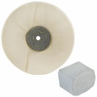 G Loose Unstitched Floppy Final Polishing Mop 6  X 1  2 Row With Compound 250g