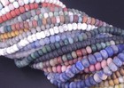 Matte Natural Gemstones Rondelle Spacer Loose Beads 4mm X 6mm 5mm X 8mm 15 5   