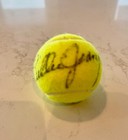 Beautiful Billie Jean King Signed Wilson 3 Tennis Ball  Rare 