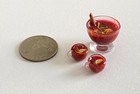 1 12 Artisan Dollhouse Food - Miniature Christmas Mulled Wine Set