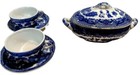 Vintage Mid-century Blue Willow Tea Set     Made In Japan     Partial Collection 