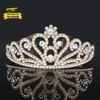 Gold Tiara Crown Crystal Tiaras And Crowns For Women Princess Fairy Bride Tiara 
