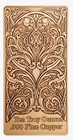 Tarot Card  Xiii Death Colorized 10 Oz Copper Bar  pre-order 