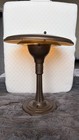 The Sight Light Corp 1936 Brown Metal Saucer Table Lamp  working 