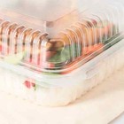 Karat 7   X 7  Pp Plastic Hinged Container  1 Compartment - 250 Ct  Fp-hc77pp-1c