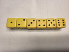 Vintage Butterscotch Bakelite Catalin Celluloid Dice 1     Inch Lot Of 6